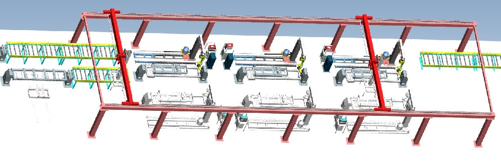 工程机械门架自动生产线